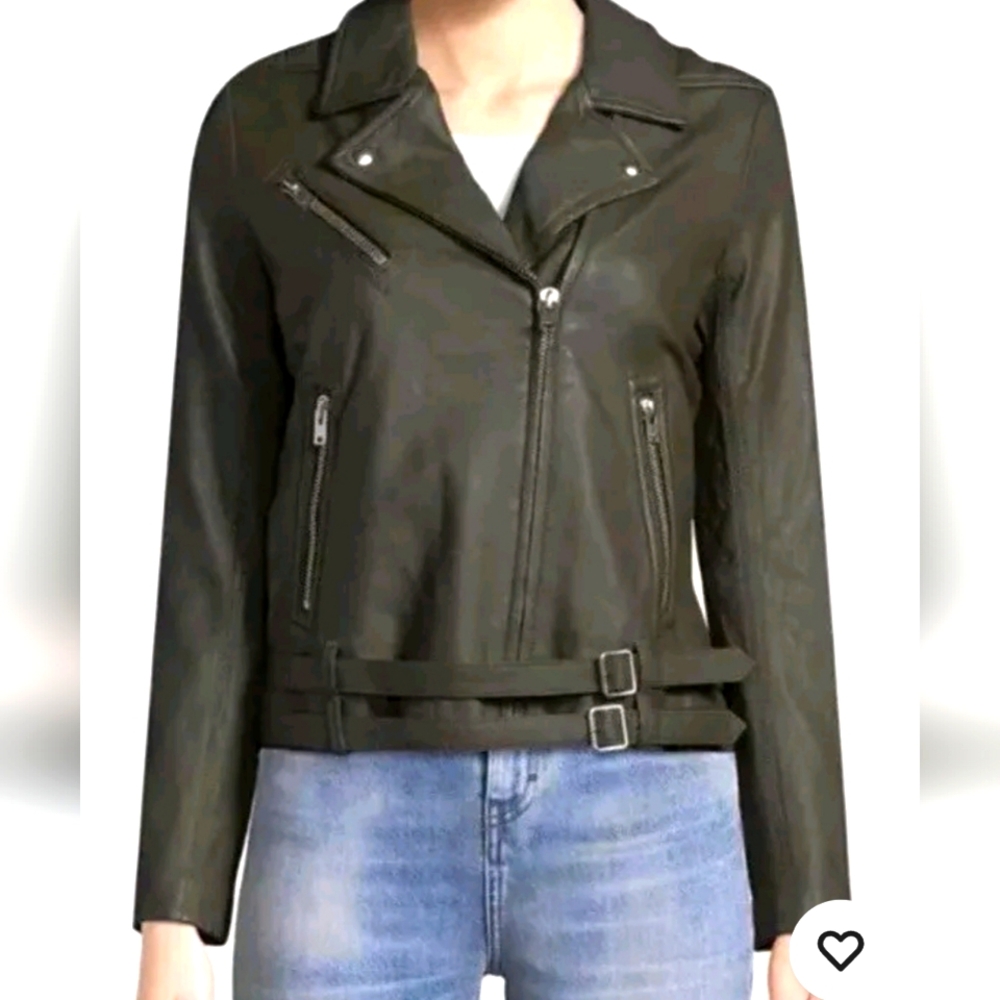 IRO Jone Motorcycle Jacket Gray 40